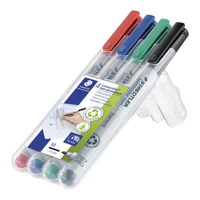 Staedtler Marker Lumocolor Non-P 1.0mm assortment (4)