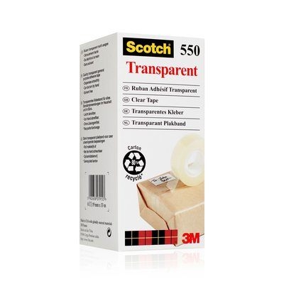 3M Nastro Scotch 550 19mmx33m trasparente