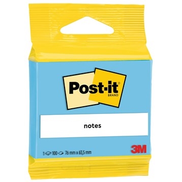 3M Post-it blu 63,5 x 76 mm, 100 fogli