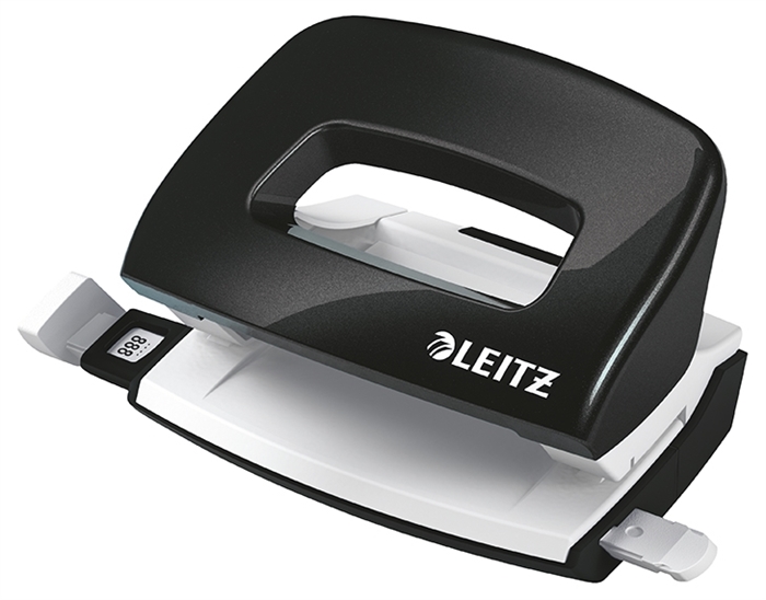 Leitz Mini WOW 2-fori per 10 fogli nero.