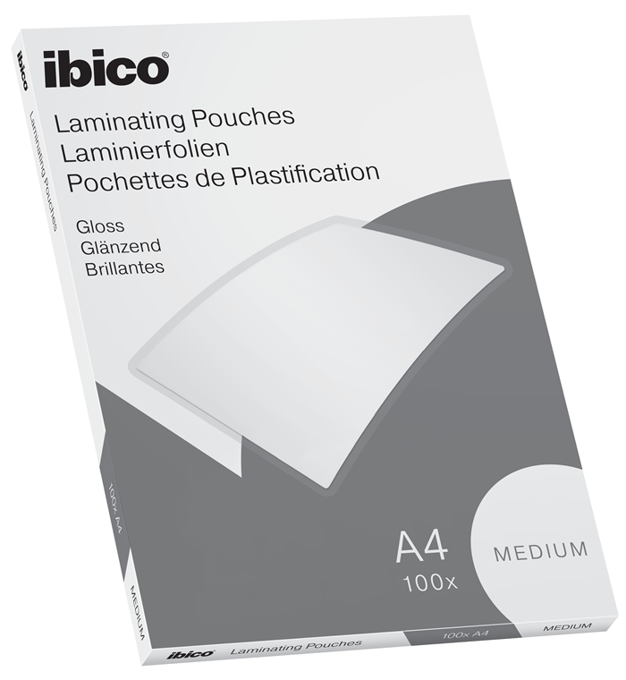 Esselte Lamineringslomme base media 100my A4 (100)