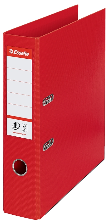 Esselte Brevordner No1 Power PP A4 75mm rosso