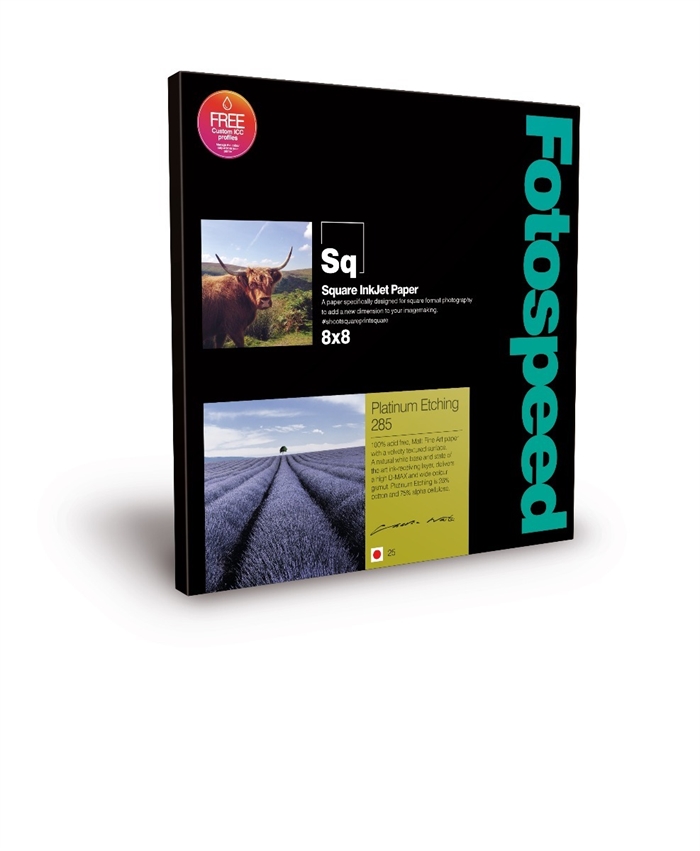 Fotospeed Platinum Etching 285 g/m² - 12x12", 25 fogli