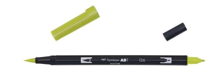 Tombow Marker ABT Dual Brush 126 light olive