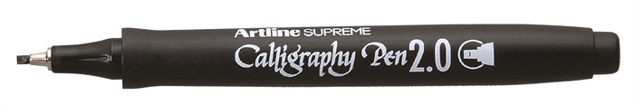 Artline Supreme Calligraphy Pen 2 nero.