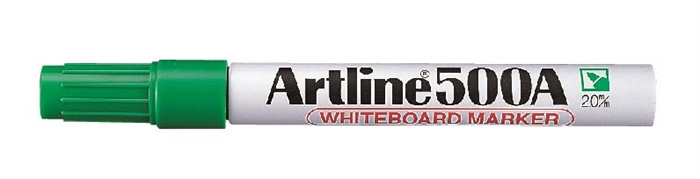 Artline Pennarello Lavagna Bianco 500A verde