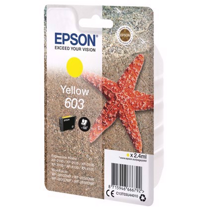 Cartuccia di inchiostro Epson T03U gialla 603