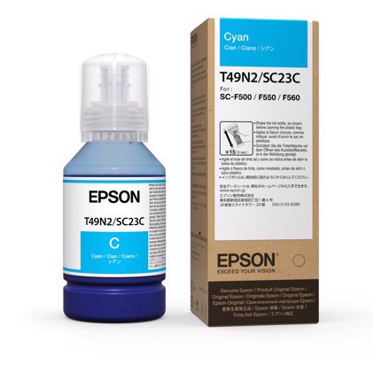 Epson Dye Sublimation ink ( T49N2 ) - Ciano 140 ml per Epson F100 & F500