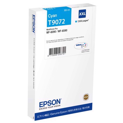 Espon WorkForce Cyan cartuccia d\'inchiostro XL - Epson T9072