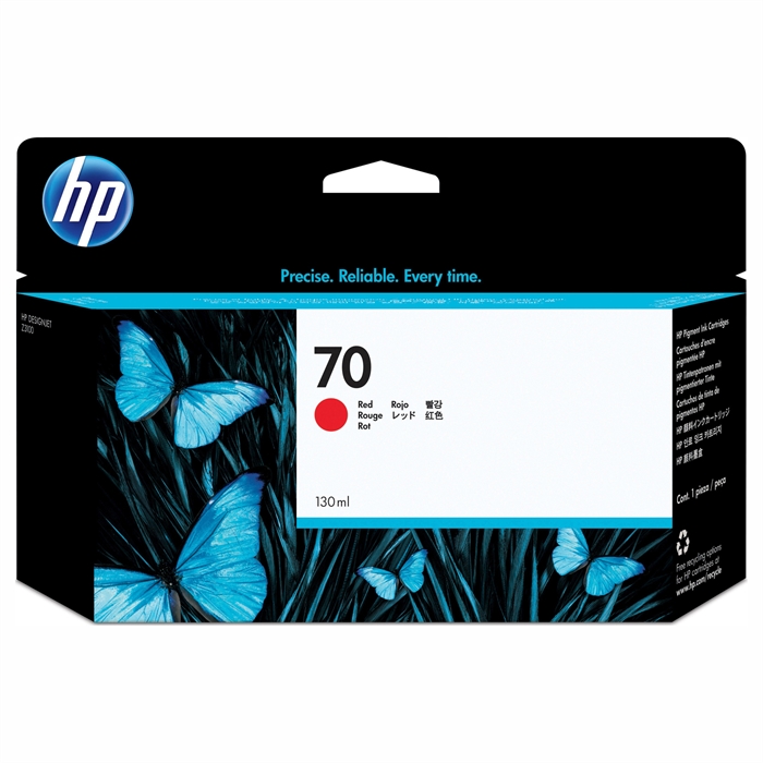 HP 70 - Cartuccia d\'inchiostro rossa da 130 ml.