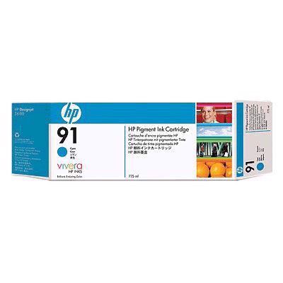 HP 91 - Cartuccia di inchiostro ciano da 775 ml