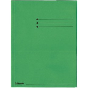 Esselte faldmappe Rainbow in cartone verde formato A4.