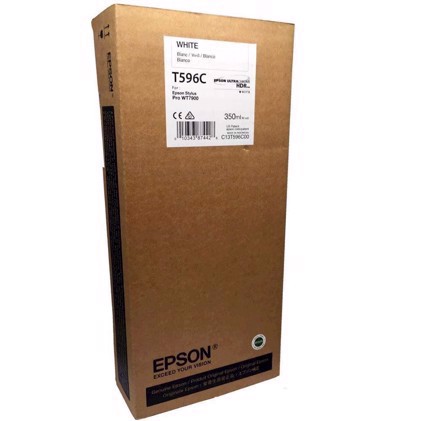 Epson T596C Bianco 350 ml cartuccia d\'inchiostro - Epson WT7900