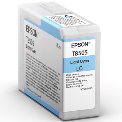 Epson Light Cyan 80 ml cartuccia d\'inchiostro T8505 - Epson SureColor P800