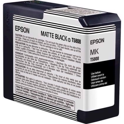 Epson Nero opaco 80 ml cartuccia di inchiostro T5808 - Epson Pro 3800 e 3880