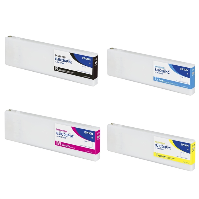 Set completo di cartucce per inchiostro per Epson ColorWorks C7500 Matte.