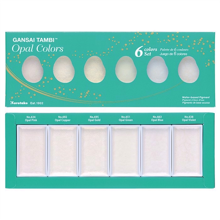 ZIG GANSAI TAMBI Opal Colors Set di 6 colori