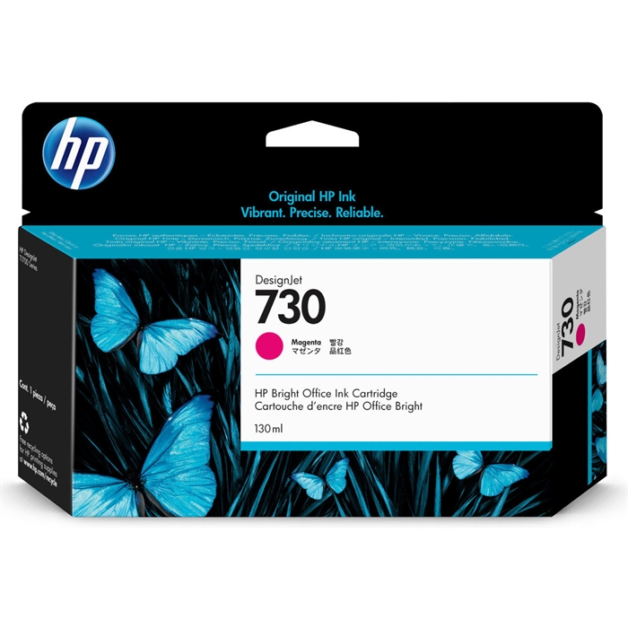 HP 730 cartuccia inchiostro DesignJet Magenta da 130 ml.