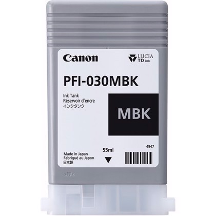 Canon Matt Black PFI-030MBK - cartuccia di inchiostro da 55 ml.