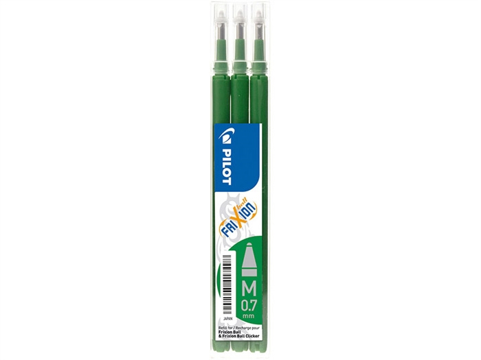 Pilot Frixion Clicker 0,7 ricarica verde (3)