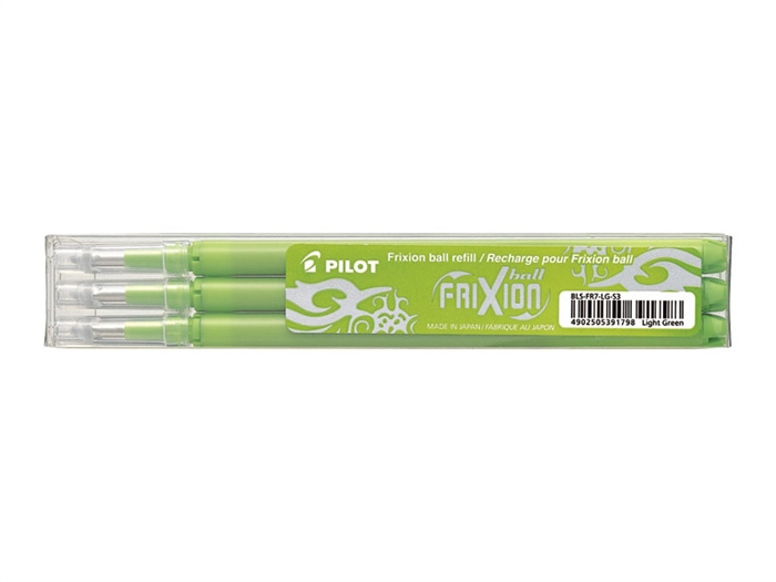 Pilot Frixion Clicker 0.7 refil verde chiaro (3)