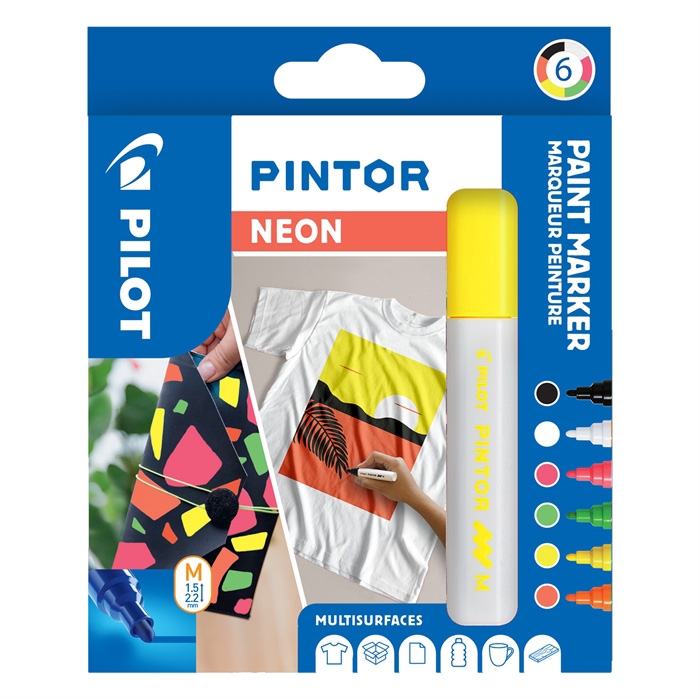 Pilot Marker Pintor Medio Neon 1,4 ass (6)