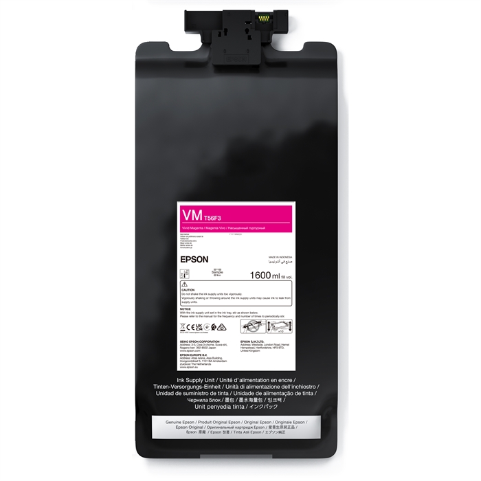 Epson Vivid Magenta T56F3 -  Sacca di inchiostro da 1600 ml