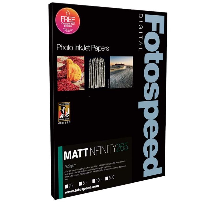 Fotospeed Matt Infinity 265 g/m² - A3+, 25 fogli 