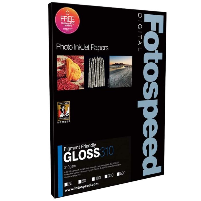 Fotospeed PF Gloss 310 g/m² - A4, 500 fogli 