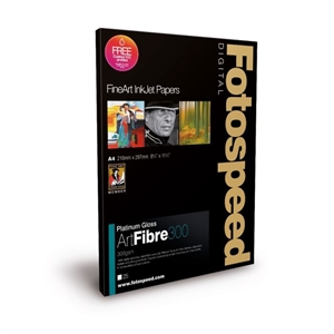 Fotospeed Platinum Gloss ART FIBRE 300 g/m² - 5x5", 25 fogli 