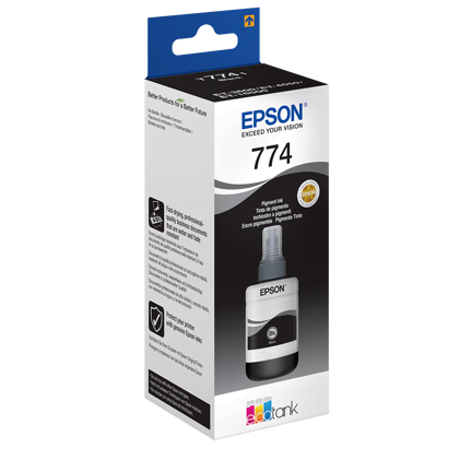 Epson T741, bottiglia di inchiostro nero pigmentato.