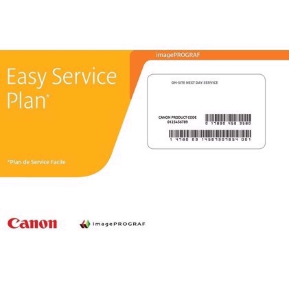 Canon Easy Service Plan è un servizio di assistenza on-site di 5 anni con consegna il giorno successivo per la stampante IMAGEPROGRAF 44" PIGMENT 12 COLOUR.