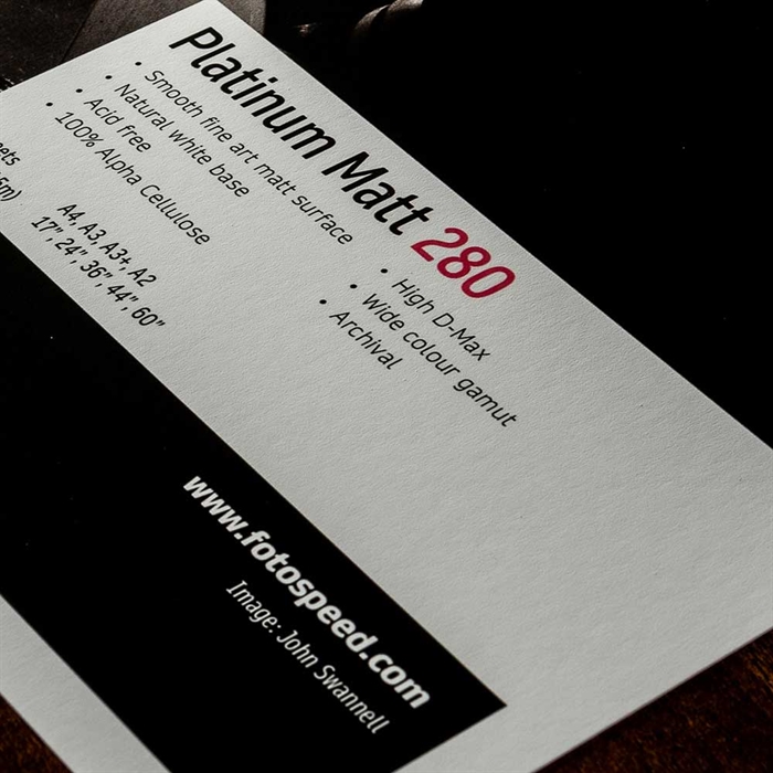 Fotospeed Platinum Matt 280 gsm - 60" x 15 metri 