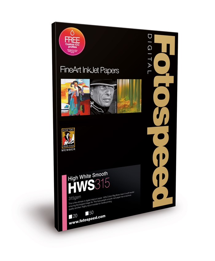 Fotospeed High White Smooth 315 g/m² - A2, 25 fogli 