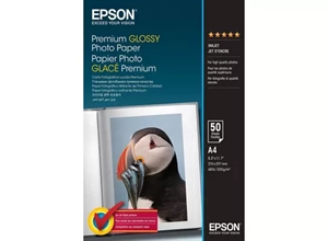 Carta Fotografica Lucida Premium Epson 255 g/m² - A4 - 50 fogli