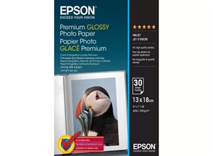 Carta Fotografica Glossy Premium Epson 255 g/m², 130 x 180 mm, 255g/m², 30 fogli