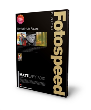 Fotospeed Matt Baryta 310 g/m² - A3+, 25 fogli 